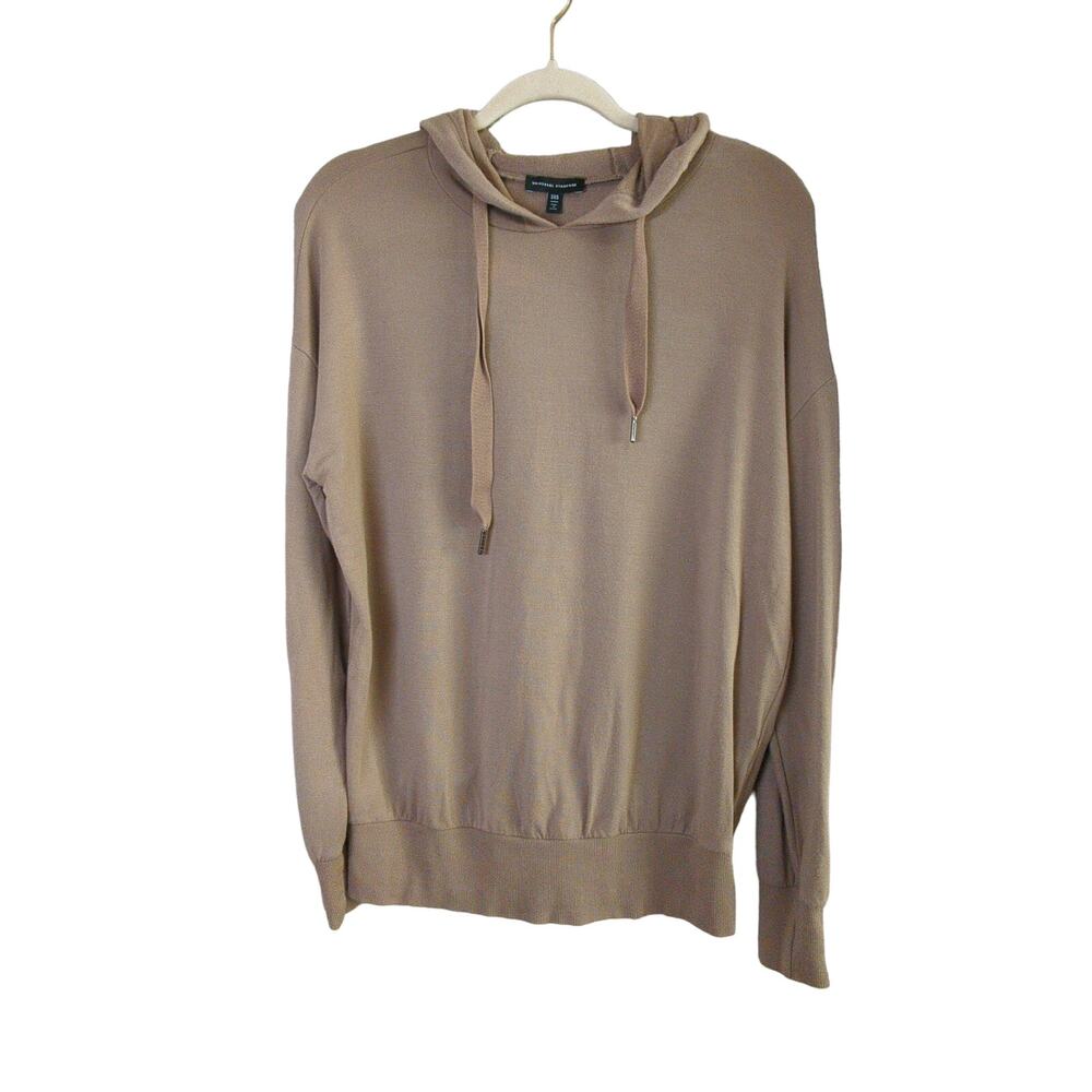 Universal Standard Amy Pullover Womens 3XS (2-4) Tan Terry Hoodie Soft